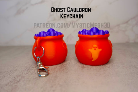 Ghost Cauldron Keychain